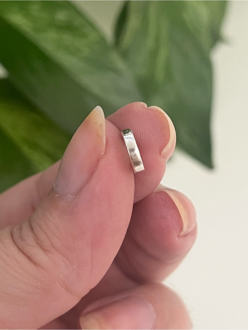 Vintage Pandora Smooth Plain Spacer Charm, Minimalist, Rare, 925 Silver